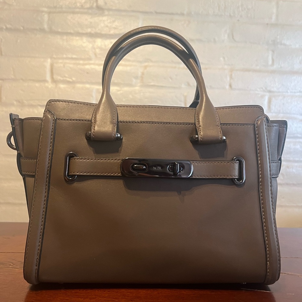 Coach Two Way Handbag - Taupe